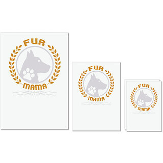 UDNAG Untearable Waterproof Stickers 155GSM 'Dog | fur mama' A4 x 1pc, A5 x 1pc & A6 x 2pc UDNAG Untearable Waterproof Stickers 155GSM 'Dog | fur mama' A4 x 1pc, A5 x 1pc & A6 x 2pc