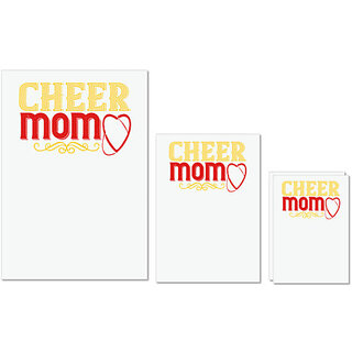 UDNAG Untearable Waterproof Stickers 155GSM 'Mother | Cheer mom 4' A4 x 1pc, A5 x 1pc & A6 x 2pc UDNAG Untearable Waterproof Stickers 155GSM 'Mother | Cheer mom 4' A4 x 1pc, A5 x 1pc & A6 x 2pc