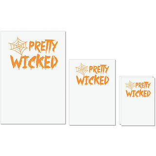                       UDNAG Untearable Waterproof Stickers 155GSM 'Witch | pretty wicked' A4 x 1pc, A5 x 1pc & A6 x 2pc                                              