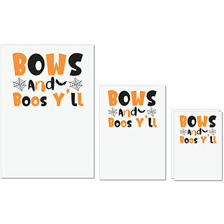 UDNAG Untearable Waterproof Stickers 155GSM 'Witch | bows and boos yll' A4 x 1pc, A5 x 1pc & A6 x 2pc UDNAG Untearable Waterproof Stickers 155GSM 'Witch | bows and boos yll' A4 x 1pc, A5 x 1pc & A6 x 2pc