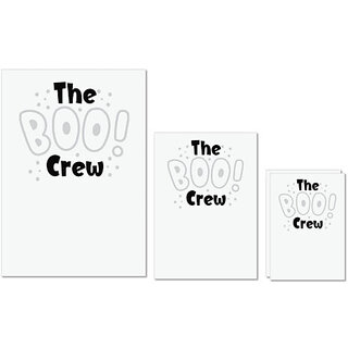                       UDNAG Untearable Waterproof Stickers 155GSM 'Witch | the boo crew' A4 x 1pc, A5 x 1pc & A6 x 2pc                                              