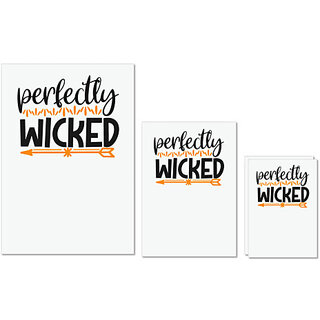                       UDNAG Untearable Waterproof Stickers 155GSM 'Witch | perfectly' A4 x 1pc, A5 x 1pc & A6 x 2pc                                              
