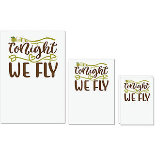 UDNAG Untearable Waterproof Stickers 155GSM 'Witch | tonight we fly' A4 x 1pc, A5 x 1pc & A6 x 2pc UDNAG Untearable Waterproof Stickers 155GSM 'Witch | tonight we fly' A4 x 1pc, A5 x 1pc & A6 x 2pc