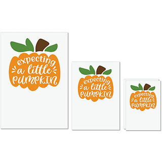                       UDNAG Untearable Waterproof Stickers 155GSM 'Witch | expecting a little pumpkin' A4 x 1pc, A5 x 1pc & A6 x 2pc                                              