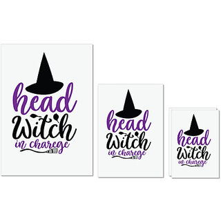 UDNAG Untearable Waterproof Stickers 155GSM 'Witch | head witch in charge' A4 x 1pc, A5 x 1pc & A6 x 2pc UDNAG Untearable Waterproof Stickers 155GSM 'Witch | head witch in charge' A4 x 1pc, A5 x 1pc & A6 x 2pc