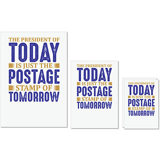                       UDNAG Untearable Waterproof Stickers 155GSM 'Stamp collector | The' A4 x 1pc, A5 x 1pc & A6 x 2pc                                              