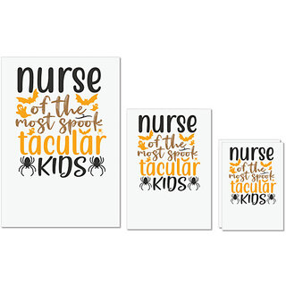 UDNAG Untearable Waterproof Stickers 155GSM 'Nurse | nurse of the most spook tacular kids' A4 x 1pc, A5 x 1pc & A6 x 2pc UDNAG Untearable Waterproof Stickers 155GSM 'Nurse | nurse of the most spook tacular kids' A4 x 1pc, A5 x 1pc & A6 x 2pc