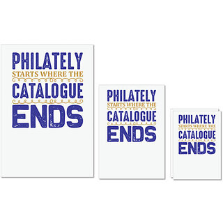UDNAG Untearable Waterproof Stickers 155GSM 'Stamp collector | Philately' A4 x 1pc, A5 x 1pc & A6 x 2pc UDNAG Untearable Waterproof Stickers 155GSM 'Stamp collector | Philately' A4 x 1pc, A5 x 1pc & A6 x 2pc
