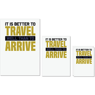 UDNAG Untearable Waterproof Stickers 155GSM 'Travelling | It is' A4 x 1pc, A5 x 1pc & A6 x 2pc UDNAG Untearable Waterproof Stickers 155GSM 'Travelling | It is' A4 x 1pc, A5 x 1pc & A6 x 2pc