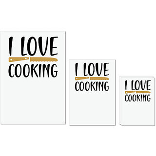 UDNAG Untearable Waterproof Stickers 155GSM 'Cooking | I love copy 3' A4 x 1pc, A5 x 1pc & A6 x 2pc UDNAG Untearable Waterproof Stickers 155GSM 'Cooking | I love copy 3' A4 x 1pc, A5 x 1pc & A6 x 2pc