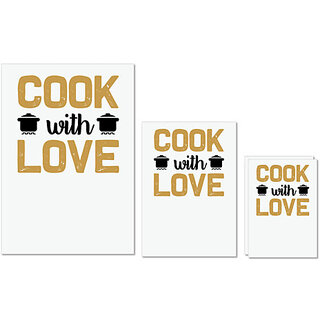 UDNAG Untearable Waterproof Stickers 155GSM 'Cooking | Cook' A4 x 1pc, A5 x 1pc & A6 x 2pc UDNAG Untearable Waterproof Stickers 155GSM 'Cooking | Cook' A4 x 1pc, A5 x 1pc & A6 x 2pc