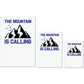                      UDNAG Untearable Waterproof Stickers 155GSM 'Adventure | The mountain' A4 x 1pc, A5 x 1pc & A6 x 2pc                                              
