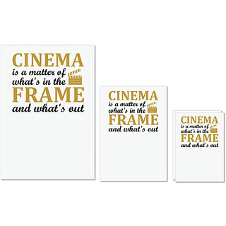 UDNAG Untearable Waterproof Stickers 155GSM 'Cinema | Cinema' A4 x 1pc, A5 x 1pc & A6 x 2pc UDNAG Untearable Waterproof Stickers 155GSM 'Cinema | Cinema' A4 x 1pc, A5 x 1pc & A6 x 2pc