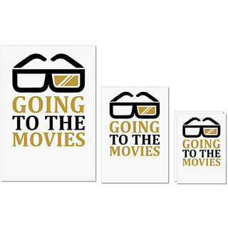 UDNAG Untearable Waterproof Stickers 155GSM 'Movies | Going to' A4 x 1pc, A5 x 1pc & A6 x 2pc UDNAG Untearable Waterproof Stickers 155GSM 'Movies | Going to' A4 x 1pc, A5 x 1pc & A6 x 2pc