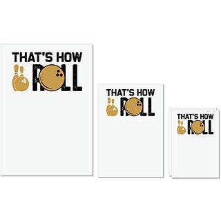 UDNAG Untearable Waterproof Stickers 155GSM 'Bowling | That's how' A4 x 1pc, A5 x 1pc & A6 x 2pc UDNAG Untearable Waterproof Stickers 155GSM 'Bowling | That's how' A4 x 1pc, A5 x 1pc & A6 x 2pc