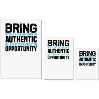 UDNAG Untearable Waterproof Stickers 155GSM 'Opportunity | Bring the' A4 x 1pc, A5 x 1pc & A6 x 2pc UDNAG Untearable Waterproof Stickers 155GSM 'Opportunity | Bring the' A4 x 1pc, A5 x 1pc & A6 x 2pc