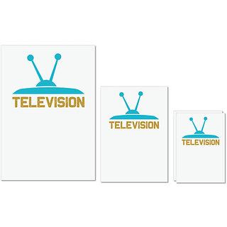 UDNAG Untearable Waterproof Stickers 155GSM 'TV | Television' A4 x 1pc, A5 x 1pc & A6 x 2pc UDNAG Untearable Waterproof Stickers 155GSM 'TV | Television' A4 x 1pc, A5 x 1pc & A6 x 2pc
