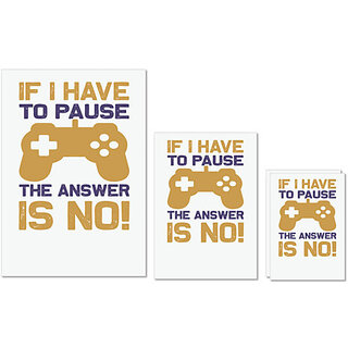 UDNAG Untearable Waterproof Stickers 155GSM 'Gaming | If i have' A4 x 1pc, A5 x 1pc & A6 x 2pc UDNAG Untearable Waterproof Stickers 155GSM 'Gaming | If i have' A4 x 1pc, A5 x 1pc & A6 x 2pc