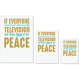 UDNAG Untearable Waterproof Stickers 155GSM 'TV | If everyone' A4 x 1pc, A5 x 1pc & A6 x 2pc UDNAG Untearable Waterproof Stickers 155GSM 'TV | If everyone' A4 x 1pc, A5 x 1pc & A6 x 2pc