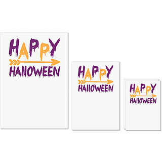 UDNAG Untearable Waterproof Stickers 155GSM 'Halloween | Happy Halloweenn copy' A4 x 1pc, A5 x 1pc & A6 x 2pc UDNAG Untearable Waterproof Stickers 155GSM 'Halloween | Happy Halloweenn copy' A4 x 1pc, A5 x 1pc & A6 x 2pc