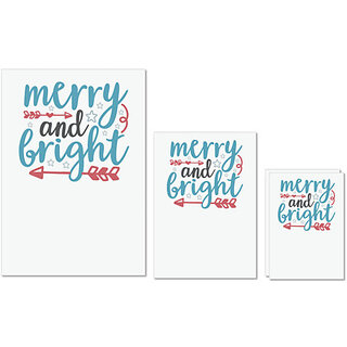 UDNAG Untearable Waterproof Stickers 155GSM 'Christmas | merry and bright4' A4 x 1pc, A5 x 1pc & A6 x 2pc UDNAG Untearable Waterproof Stickers 155GSM 'Christmas | merry and bright4' A4 x 1pc, A5 x 1pc & A6 x 2pc
