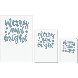 UDNAG Untearable Waterproof Stickers 155GSM 'Christmas | merry and bright3' A4 x 1pc, A5 x 1pc & A6 x 2pc UDNAG Untearable Waterproof Stickers 155GSM 'Christmas | merry and bright3' A4 x 1pc, A5 x 1pc & A6 x 2pc