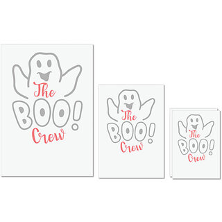                       UDNAG Untearable Waterproof Stickers 155GSM 'Halloween | The Boo Crew copy' A4 x 1pc, A5 x 1pc & A6 x 2pc                                              