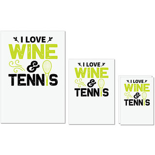 UDNAG Untearable Waterproof Stickers 155GSM 'Tennis | I love copy 4' A4 x 1pc, A5 x 1pc & A6 x 2pc UDNAG Untearable Waterproof Stickers 155GSM 'Tennis | I love copy 4' A4 x 1pc, A5 x 1pc & A6 x 2pc