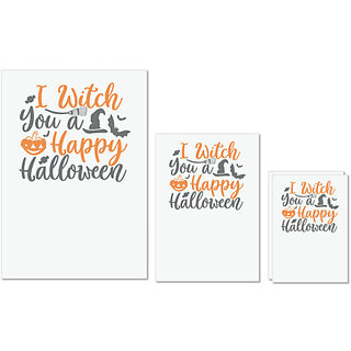 UDNAG Untearable Waterproof Stickers 155GSM 'Halloween | I Witch You a Happy Halloween' A4 x 1pc, A5 x 1pc & A6 x 2pc UDNAG Untearable Waterproof Stickers 155GSM 'Halloween | I Witch You a Happy Halloween' A4 x 1pc, A5 x 1pc & A6 x 2pc