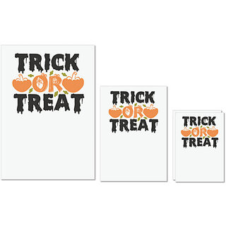 UDNAG Untearable Waterproof Stickers 155GSM 'Halloween | Trick or Treat_1' A4 x 1pc, A5 x 1pc & A6 x 2pc UDNAG Untearable Waterproof Stickers 155GSM 'Halloween | Trick or Treat_1' A4 x 1pc, A5 x 1pc & A6 x 2pc
