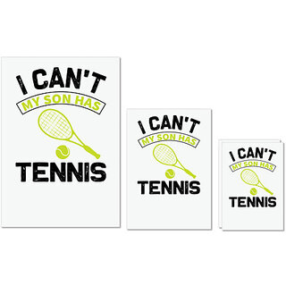 UDNAG Untearable Waterproof Stickers 155GSM 'Tennis | I can't my' A4 x 1pc, A5 x 1pc & A6 x 2pc UDNAG Untearable Waterproof Stickers 155GSM 'Tennis | I can't my' A4 x 1pc, A5 x 1pc & A6 x 2pc