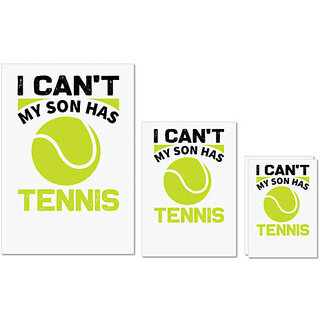UDNAG Untearable Waterproof Stickers 155GSM 'Tennis | I can't' A4 x 1pc, A5 x 1pc & A6 x 2pc UDNAG Untearable Waterproof Stickers 155GSM 'Tennis | I can't' A4 x 1pc, A5 x 1pc & A6 x 2pc