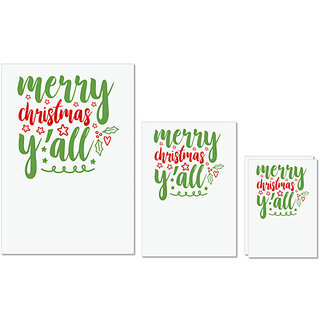 UDNAG Untearable Waterproof Stickers 155GSM 'Christmas | merry chrismas yall' A4 x 1pc, A5 x 1pc & A6 x 2pc UDNAG Untearable Waterproof Stickers 155GSM 'Christmas | merry chrismas yall' A4 x 1pc, A5 x 1pc & A6 x 2pc