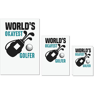 UDNAG Untearable Waterproof Stickers 155GSM 'Golf | World's' A4 x 1pc, A5 x 1pc & A6 x 2pc UDNAG Untearable Waterproof Stickers 155GSM 'Golf | World's' A4 x 1pc, A5 x 1pc & A6 x 2pc
