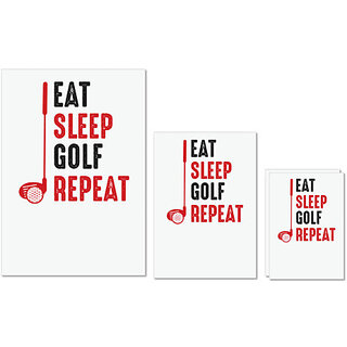 UDNAG Untearable Waterproof Stickers 155GSM 'Golf | Eat' A4 x 1pc, A5 x 1pc & A6 x 2pc UDNAG Untearable Waterproof Stickers 155GSM 'Golf | Eat' A4 x 1pc, A5 x 1pc & A6 x 2pc