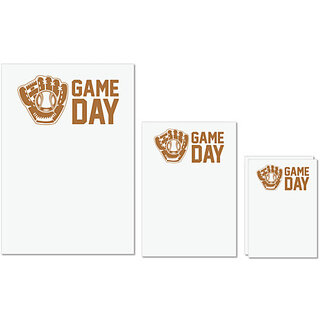                       UDNAG Untearable Waterproof Stickers 155GSM 'Baseball | Game' A4 x 1pc, A5 x 1pc & A6 x 2pc                                              