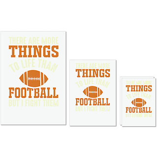                       UDNAG Untearable Waterproof Stickers 155GSM 'Football | There are more' A4 x 1pc, A5 x 1pc & A6 x 2pc                                              