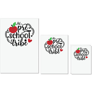 UDNAG Untearable Waterproof Stickers 155GSM 'Teacher Student | preschool tribe' A4 x 1pc, A5 x 1pc & A6 x 2pc UDNAG Untearable Waterproof Stickers 155GSM 'Teacher Student | preschool tribe' A4 x 1pc, A5 x 1pc & A6 x 2pc