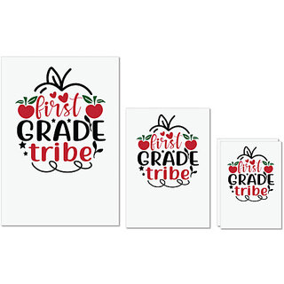 UDNAG Untearable Waterproof Stickers 155GSM 'Teacher Student | first grade tribe' A4 x 1pc, A5 x 1pc & A6 x 2pc UDNAG Untearable Waterproof Stickers 155GSM 'Teacher Student | first grade tribe' A4 x 1pc, A5 x 1pc & A6 x 2pc