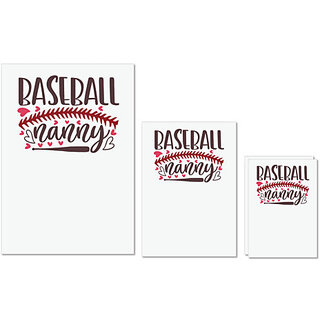 UDNAG Untearable Waterproof Stickers 155GSM 'Baseball | Baseball nanny' A4 x 1pc, A5 x 1pc & A6 x 2pc UDNAG Untearable Waterproof Stickers 155GSM 'Baseball | Baseball nanny' A4 x 1pc, A5 x 1pc & A6 x 2pc