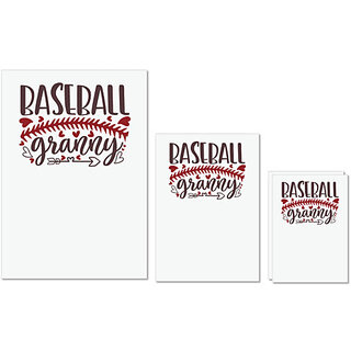 UDNAG Untearable Waterproof Stickers 155GSM 'Baseball | Baseball granny' A4 x 1pc, A5 x 1pc & A6 x 2pc UDNAG Untearable Waterproof Stickers 155GSM 'Baseball | Baseball granny' A4 x 1pc, A5 x 1pc & A6 x 2pc
