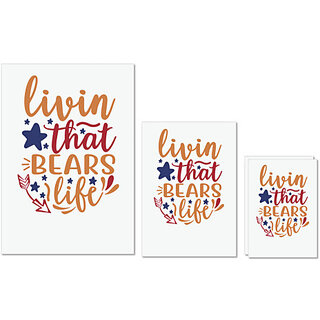 UDNAG Untearable Waterproof Stickers 155GSM 'Winter | LIvin that bears life' A4 x 1pc, A5 x 1pc & A6 x 2pc UDNAG Untearable Waterproof Stickers 155GSM 'Winter | LIvin that bears life' A4 x 1pc, A5 x 1pc & A6 x 2pc