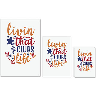 UDNAG Untearable Waterproof Stickers 155GSM 'Clubs | livin that clubs life' A4 x 1pc, A5 x 1pc & A6 x 2pc UDNAG Untearable Waterproof Stickers 155GSM 'Clubs | livin that clubs life' A4 x 1pc, A5 x 1pc & A6 x 2pc