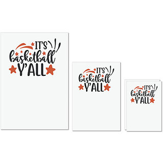 UDNAG Untearable Waterproof Stickers 155GSM 'Basketball | it'a basketball y'all' A4 x 1pc, A5 x 1pc & A6 x 2pc UDNAG Untearable Waterproof Stickers 155GSM 'Basketball | it'a basketball y'all' A4 x 1pc, A5 x 1pc & A6 x 2pc