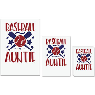 UDNAG Untearable Waterproof Stickers 155GSM 'Baseball | Baseball auntie' A4 x 1pc, A5 x 1pc & A6 x 2pc UDNAG Untearable Waterproof Stickers 155GSM 'Baseball | Baseball auntie' A4 x 1pc, A5 x 1pc & A6 x 2pc