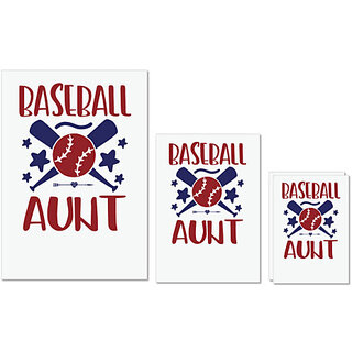 UDNAG Untearable Waterproof Stickers 155GSM 'Baseball | Baseball aunt' A4 x 1pc, A5 x 1pc & A6 x 2pc UDNAG Untearable Waterproof Stickers 155GSM 'Baseball | Baseball aunt' A4 x 1pc, A5 x 1pc & A6 x 2pc