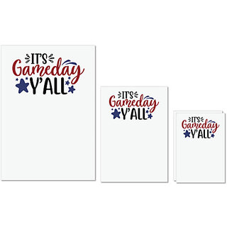UDNAG Untearable Waterproof Stickers 155GSM 'Sports | it's gameday y'all2' A4 x 1pc, A5 x 1pc & A6 x 2pc UDNAG Untearable Waterproof Stickers 155GSM 'Sports | it's gameday y'all2' A4 x 1pc, A5 x 1pc & A6 x 2pc