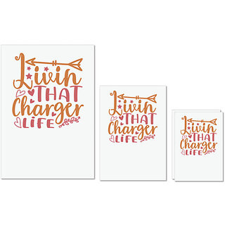 UDNAG Untearable Waterproof Stickers 155GSM 'Charger | livin that charger life' A4 x 1pc, A5 x 1pc & A6 x 2pc UDNAG Untearable Waterproof Stickers 155GSM 'Charger | livin that charger life' A4 x 1pc, A5 x 1pc & A6 x 2pc