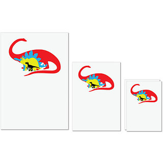 UDNAG Untearable Waterproof Stickers 155GSM 'Dinosour | Ilustration' A4 x 1pc, A5 x 1pc & A6 x 2pc UDNAG Untearable Waterproof Stickers 155GSM 'Dinosour | Ilustration' A4 x 1pc, A5 x 1pc & A6 x 2pc