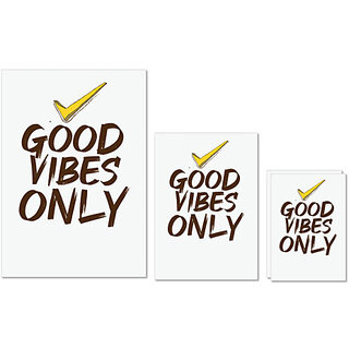 UDNAG Untearable Waterproof Stickers 155GSM 'Vibes | Good Vibes Only' A4 x 1pc, A5 x 1pc & A6 x 2pc UDNAG Untearable Waterproof Stickers 155GSM 'Vibes | Good Vibes Only' A4 x 1pc, A5 x 1pc & A6 x 2pc